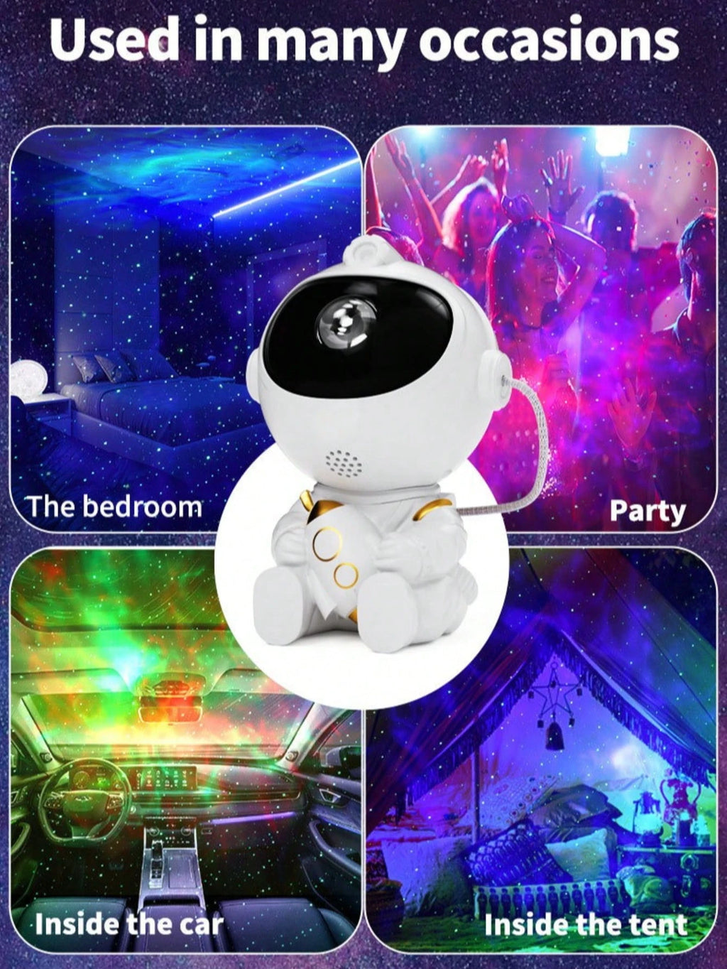 Cosmic Nebula Astronaut Projection Lamp