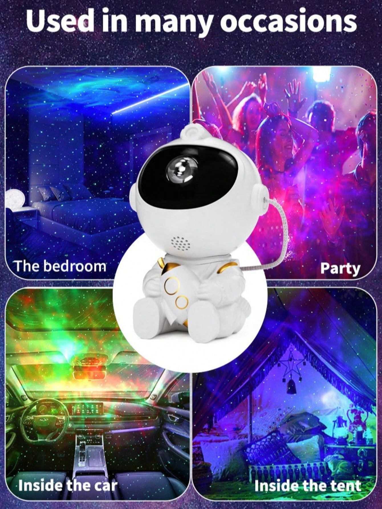 Cosmic Nebula Astronaut Projection Lamp