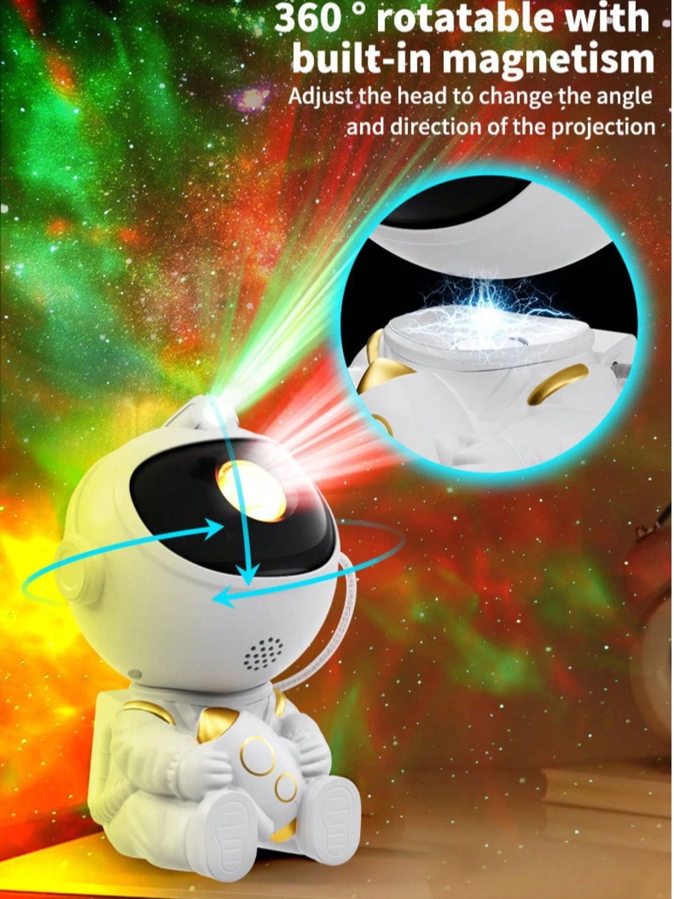 Cosmic Nebula Astronaut Projection Lamp