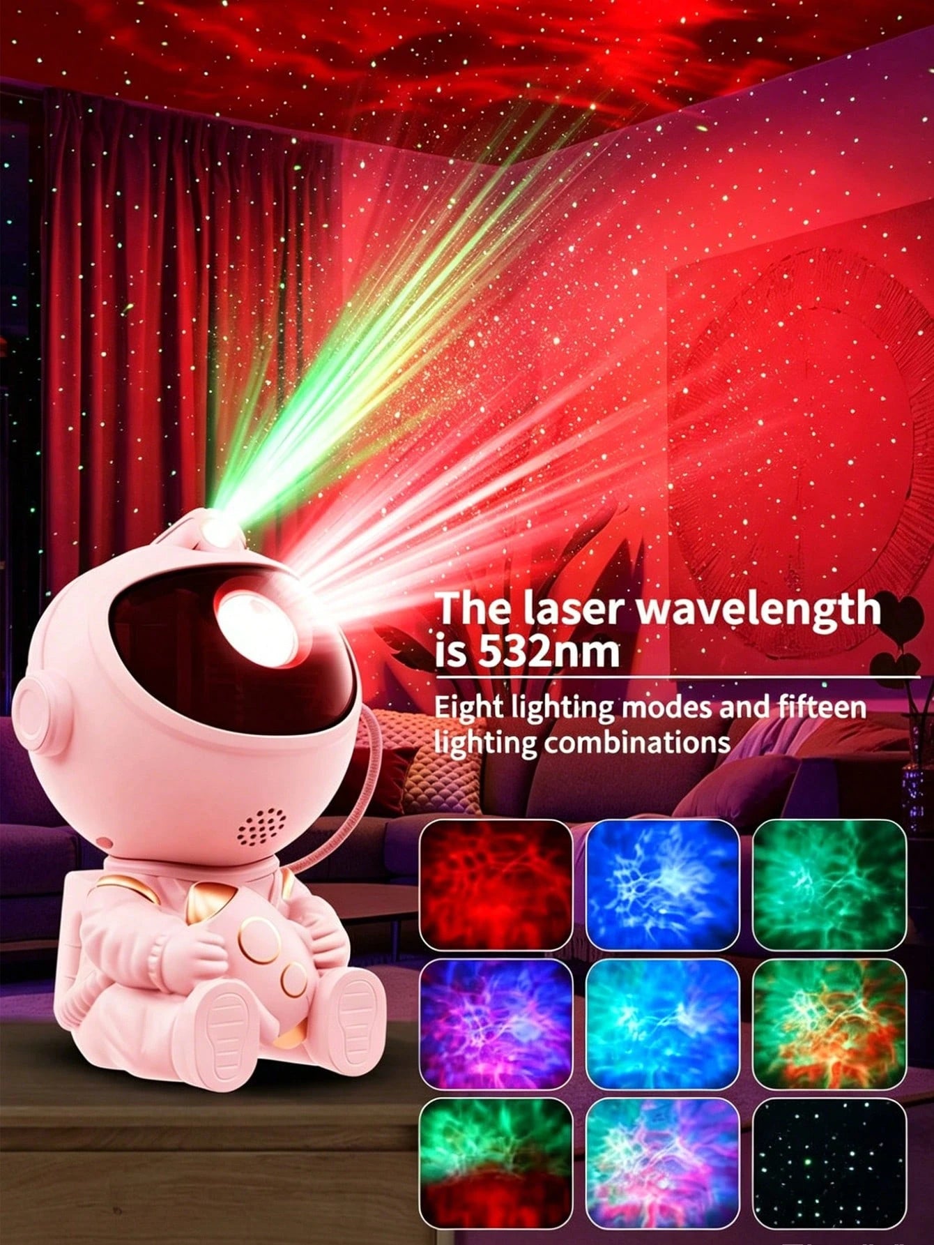 Cosmic Nebula Astronaut Projection Lamp