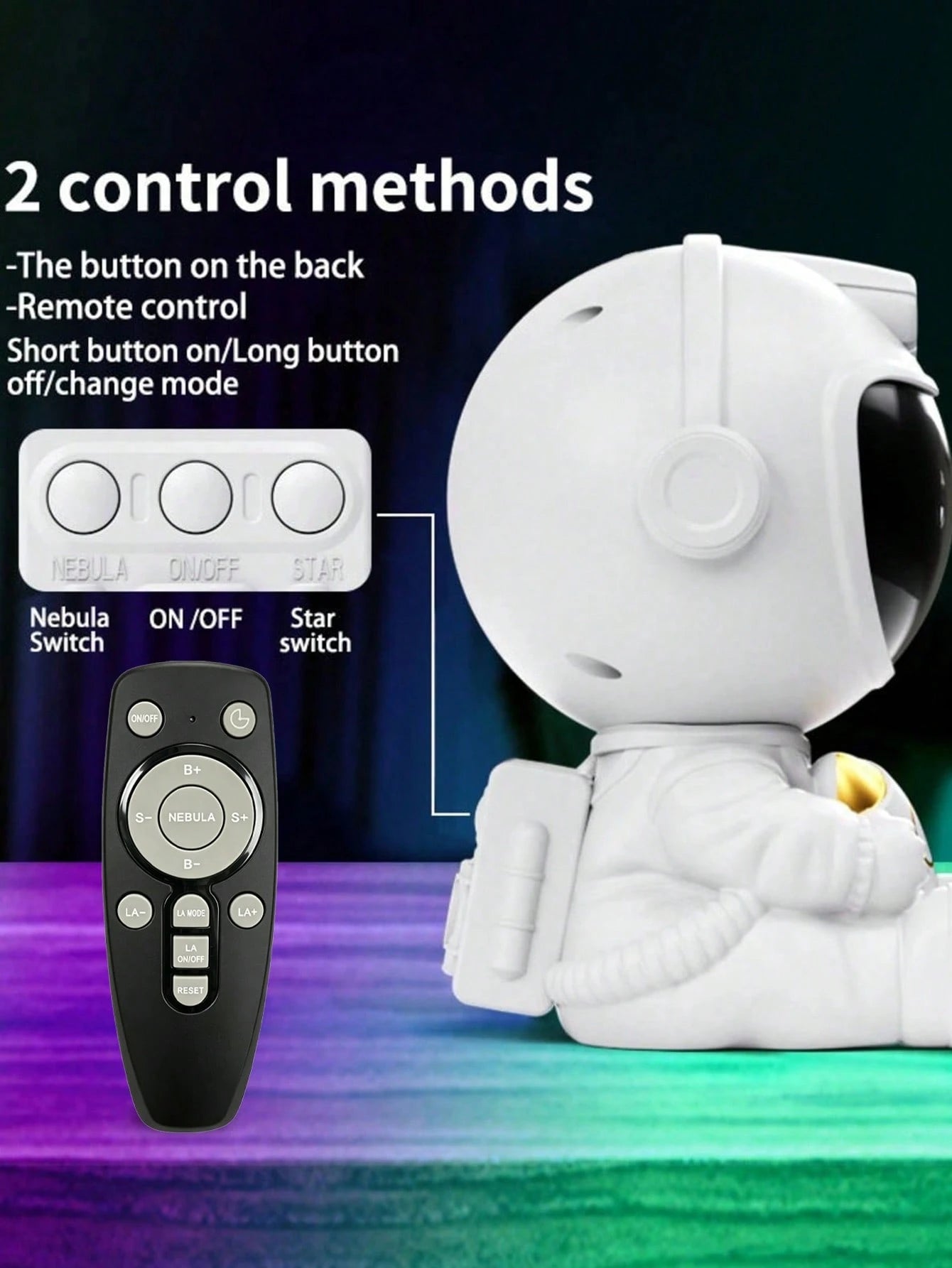 Cosmic Nebula Astronaut Projection Lamp