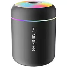GlowMist Mini USB Humidifier – Portable Car & Desktop Air Moisturizer with Rainbow LED Night Light