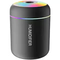 GlowMist Mini USB Humidifier – Portable Car & Desktop Air Moisturizer with Rainbow LED Night Light
