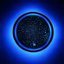 LED Car Cup Pad with Seven Colour Lights USB Rechargeable Non-Slip Silicone Coaster for Auto Ornaments Easy to Clean